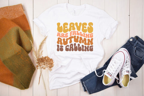 Leaves Are Falling Autumn is Calling Retro SVG SVG CraftLabSVG 
