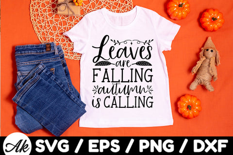 Leaves are falling autumn is calling svg SVG akazaddesign 