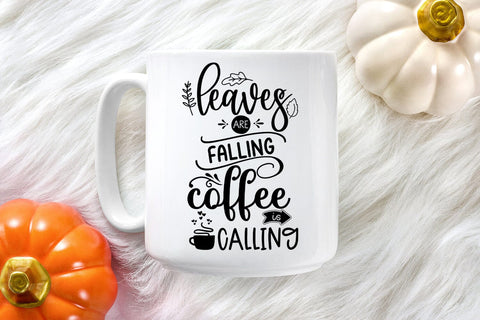 Leaves are Falling I Thanksgiving Decor SVG I Fall Sign SVG SVG Happy Printables Club 