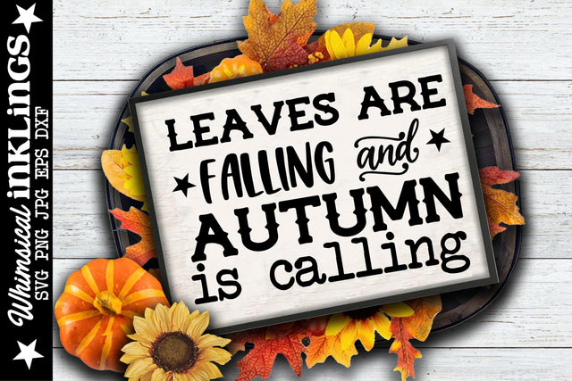 Leaves Are Falling SVG SVG Whimsical Inklings 
