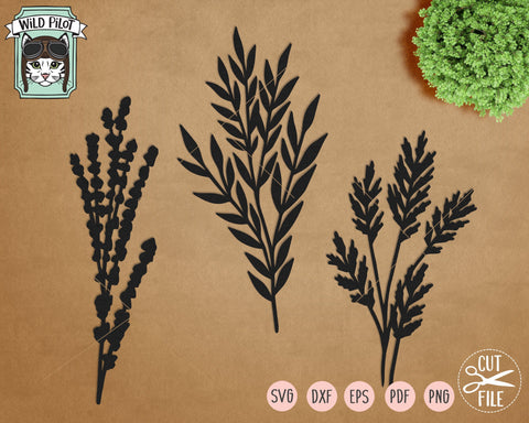 Leaves Bundle SVG Cut File SVG Wild Pilot 