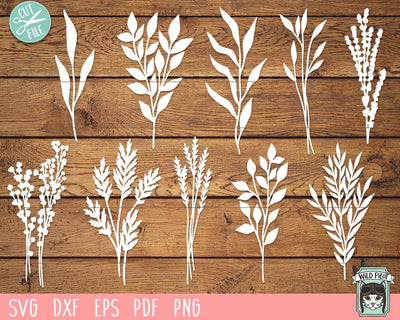 Leaves Bundle SVG Cut File SVG Wild Pilot 