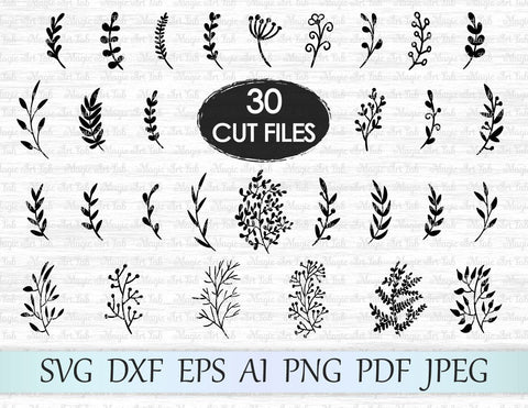 Leaves cut files SVG MagicArtLab 
