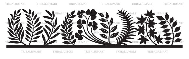 Leaves design SVG TribaliumArtSF 