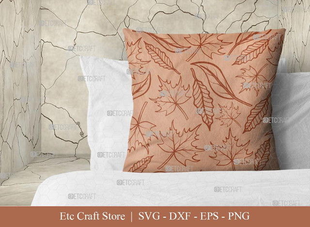 Leaves Pattern SVG Cut File | Pattern Background Svg | Seamless Pattern Svg | Holiday Svg | Leaf Pattern Svg | Thanksgiving Svg | Pattern Quote SVG ETC Craft 