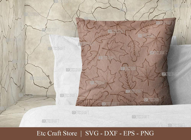 Leaves Pattern SVG Cut File | Seamless Pattern Svg | Pattern Background Svg | Holiday Svg | Leaf Pattern Svg | Thanksgiving Svg | Pattern Quote SVG ETC Craft 