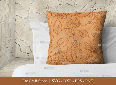 Leaves Pattern SVG Cut File | Seamless Pattern Svg | Pattern Background Svg | Holiday Svg | Leaf Pattern Svg | Thanksgiving Svg | Pattern Quote SVG ETC Craft 