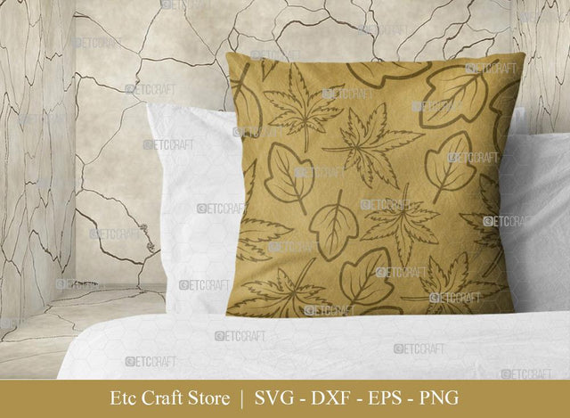 Leaves Pattern SVG Cut File | Seamless Pattern Svg | Pattern Background Svg | Holiday Svg | Leaf Pattern Svg | Thanksgiving Svg | Pattern Quote SVG ETC Craft 