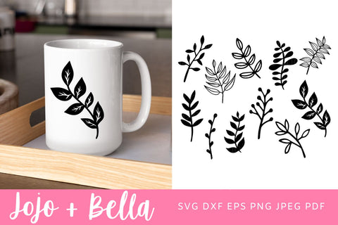 Leaves Svg Bundle, Leaves Svg, Leaf Svg, Leaves Png, Leaves Clip Art, Leaves Cut Files, Svg files for Cricut, Silhouette, Sublimation SVG Jojo&Bella 