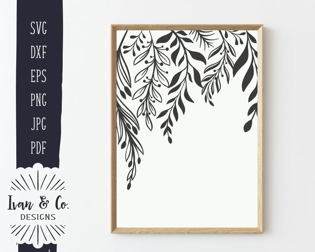 Leaves SVG Files | Fall SVG | Frame SVG | Autumn SVG | Thanksgiving SVG | Farmhouse Decor | Commercial Use | Digital Cut Files (1062779237) SVG Ivan & Co. Designs 