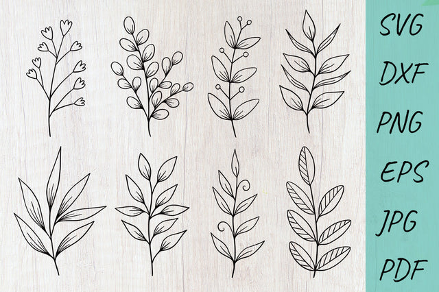 Leaves SVG, Leaf SVG, Leaf bundle SVG SVG Irina Ostapenko 