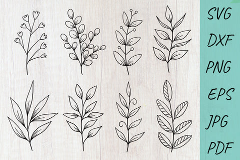 Leaves SVG, Leaf SVG, Leaf bundle SVG SVG Irina Ostapenko 