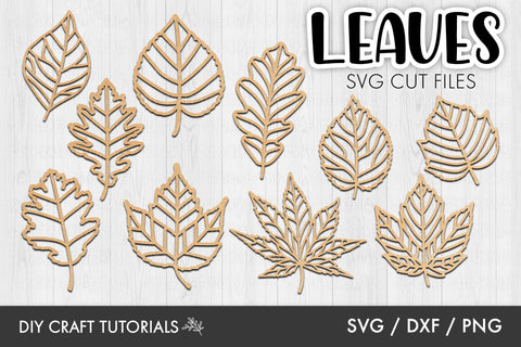 Leaves SVG SVG DIY Craft Tutorials 