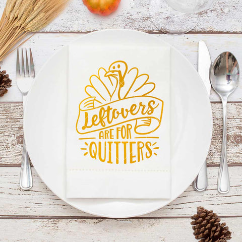 Leftovers are for Quitters - funny Thanksgiving Halloween SVG SVG Chameleon Cuttables 
