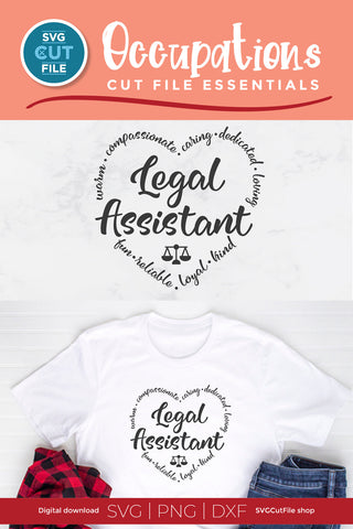 Legal Assistant SVG for Cricut or Silhouette SVG SVG Cut File 