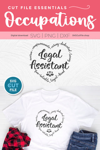 Legal Assistant SVG for Cricut or Silhouette SVG SVG Cut File 