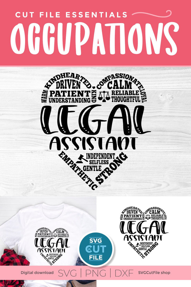 Legal Assistant SVG for Cricut or Silhouette SVG SVG Cut File 