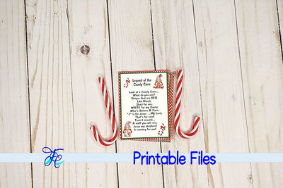 Legend of the Candy Cane 3D Paper Family Creations 