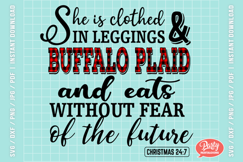 LEGGINGS AND BUFFALO PLAID | Christmas SVG SVG Partypantaloons 