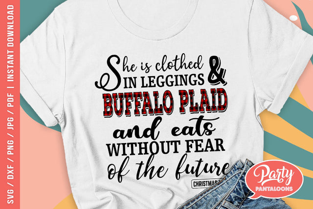 LEGGINGS AND BUFFALO PLAID | Christmas SVG SVG Partypantaloons 