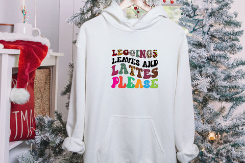 Leggings leaves and lattes please Sublimation SVGArt 