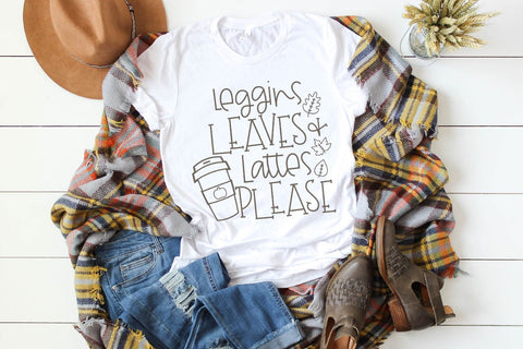Leggings Leaves and Lattes Please SVG Morgan Day Designs 