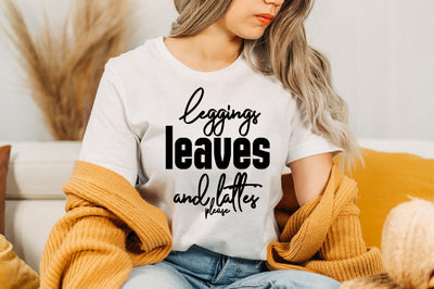 leggings leaves and lattes please svg SVG nirmal108roy 