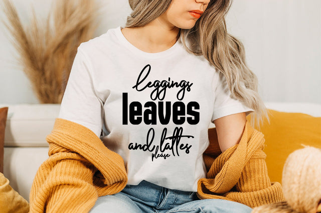 leggings leaves and lattes please svg SVG nirmal108roy 