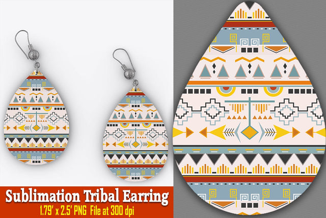 Leilani Tribal Earring Sublimation Ethnic Touch 