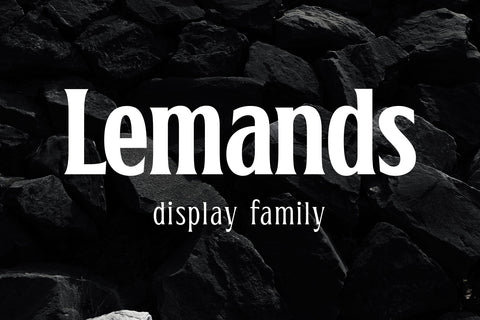 Lemands - Display Typeface Font Arterfak Project 