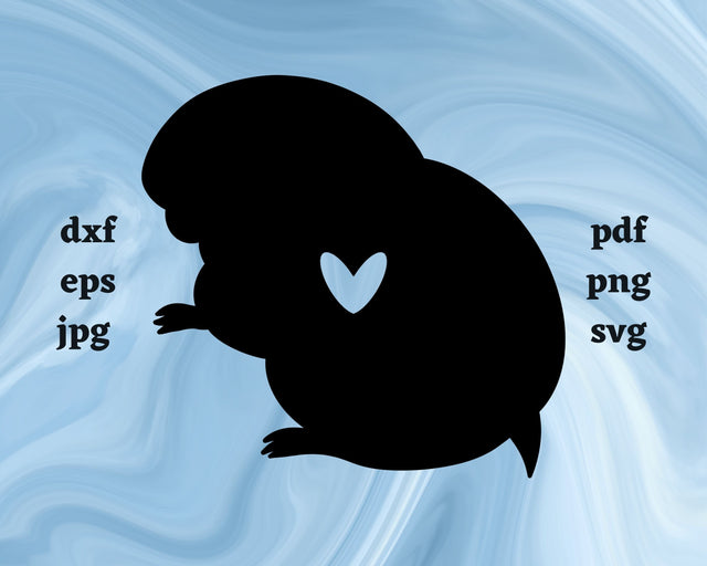 Lemming Heart SVG Cut File SVG Northern Light SVG 