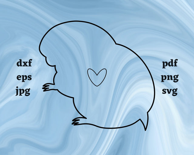 Lemming Heart SVG Cut File SVG Northern Light SVG 