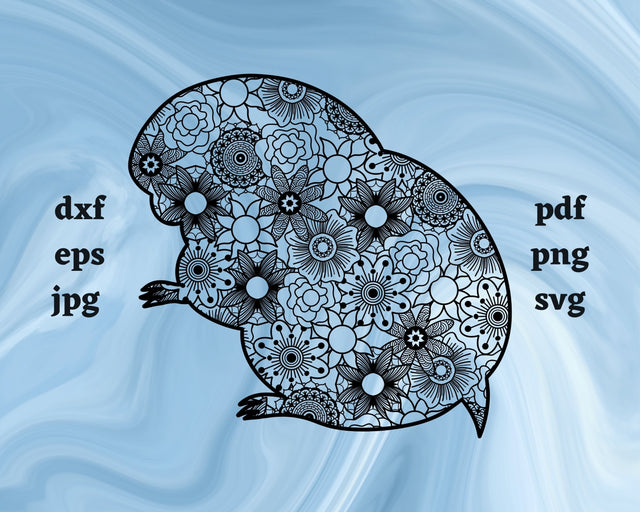 Lemming Mandala SVG Cut File SVG Northern Light SVG 