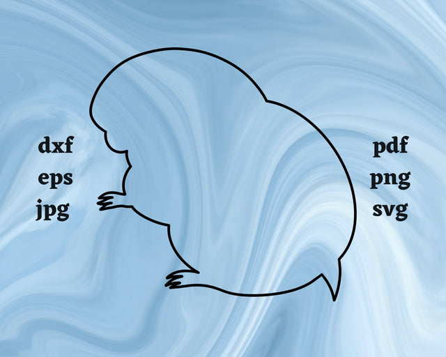 Lemming Outline SVG Cut File SVG Northern Light SVG 