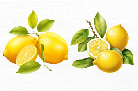 Lemon Clipart Bundle Sublimation Regulrcrative 