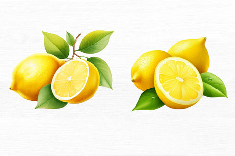 Lemon Clipart Bundle Sublimation Regulrcrative 