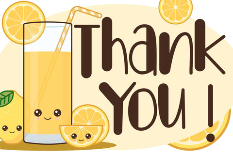 Lemon Drink Font Letterena Studios 