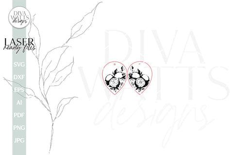 Lemon Earrings SVG For Laser Lemons Earrings For Glowforge Lemon Earrings For Laser Glowforge Earrings With Lemons Earrings SVG SVG Diva Watts Designs 