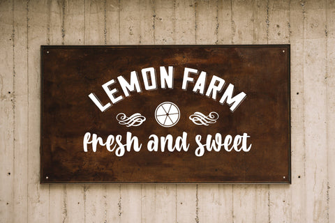 Lemon Farm Fresh and Sweet Svg Cut File SVG SmmrDesign 