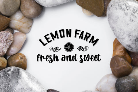 Lemon Farm Fresh and Sweet Svg Cut File SVG SmmrDesign 