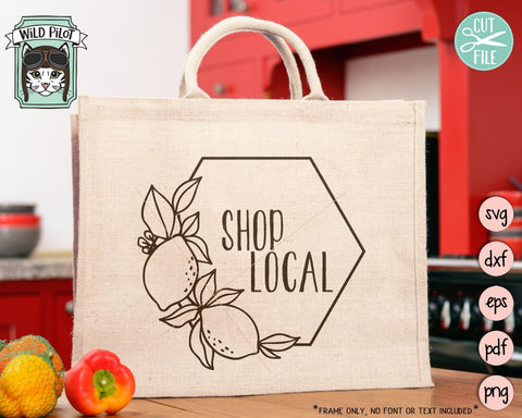 Lemon Frames SVG Cut File, Lemon Frame SVG, Summer SVG, Lemonade Stand SVG, Hexagon Round Square Frames SVG SVG Wild Pilot 