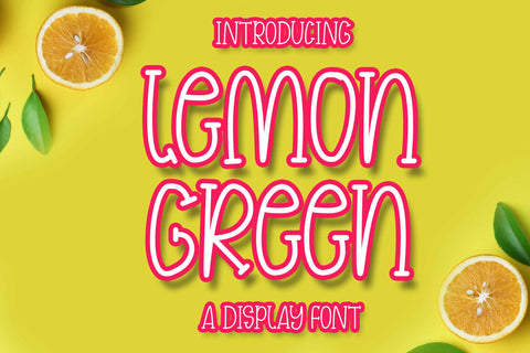 Lemon Green Font LetterdayStudio 