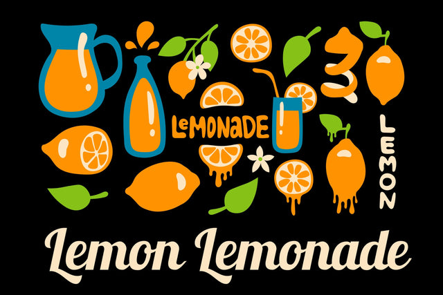 Lemon Lemonade Clipart Sublimation Rin Green 