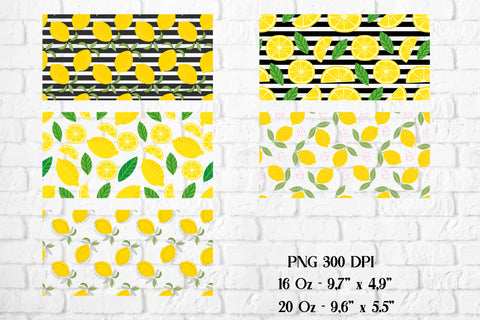 Lemon libbey can glass sublimation | Summer sublimation Sublimation Svetana Studio 