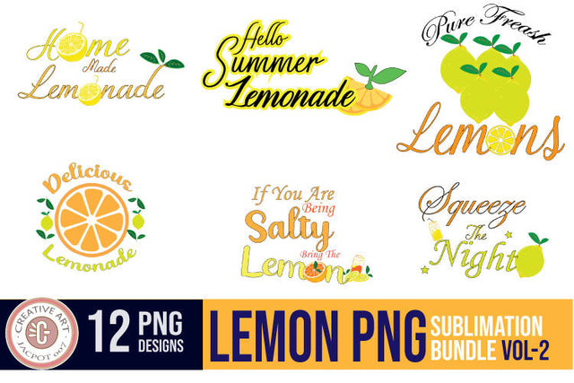 Lemon PNG Sublimation Bundle Vol- 2 Sublimation jacpot007 