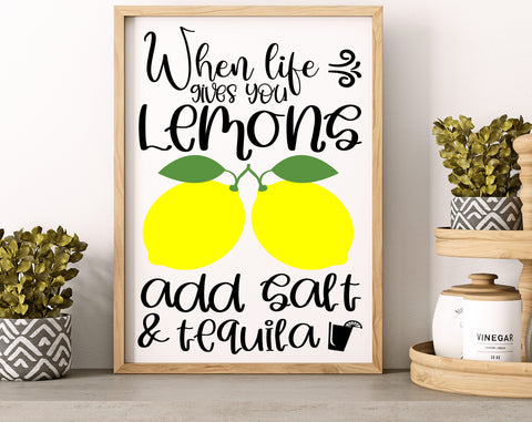 Lemon Quotes SVG Bundle, 6 Designs, Lemon Sayings SVG, Funny Lemon SVG, When Life Gives You Lemons Add Salt And Tequila SVG, Hello Summer SVG SVG HappyDesignStudio 