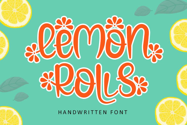 Lemon Rolls Font Illushvara Design 