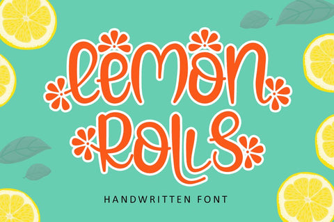 Lemon Rolls Font Illushvara Design 