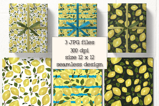 Lemon Summer Pattern Digital Pattern Natasha Prando 
