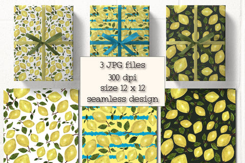 Lemon Summer Pattern Digital Pattern Natasha Prando 